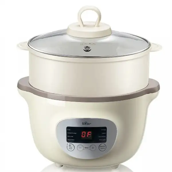 Nồi nấu chậm 1.6L Bear 270W (Kem)