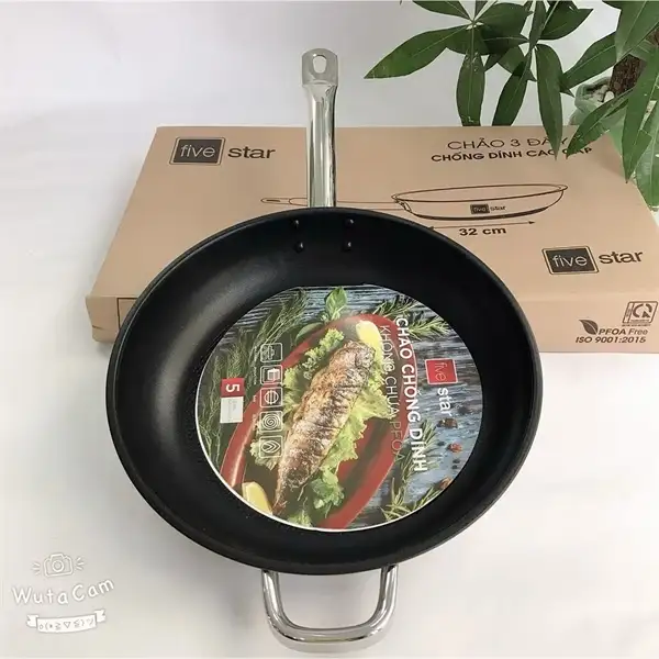 Chảo inox chống dính 3 đáy Fivestar - Chảo 32cm