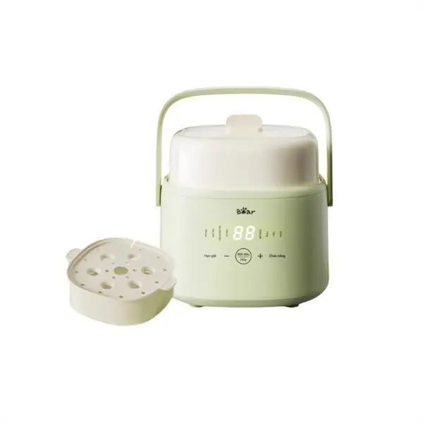 Nồi nấu chậm 1.0L Bear 200W (Xanh)