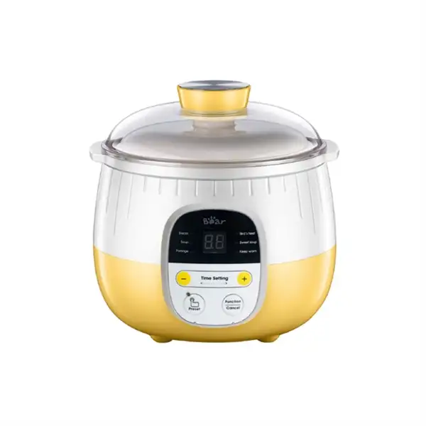Nồi nấu chậm 0.8L Bear 200W (Vàng-Hồng-Xanh)