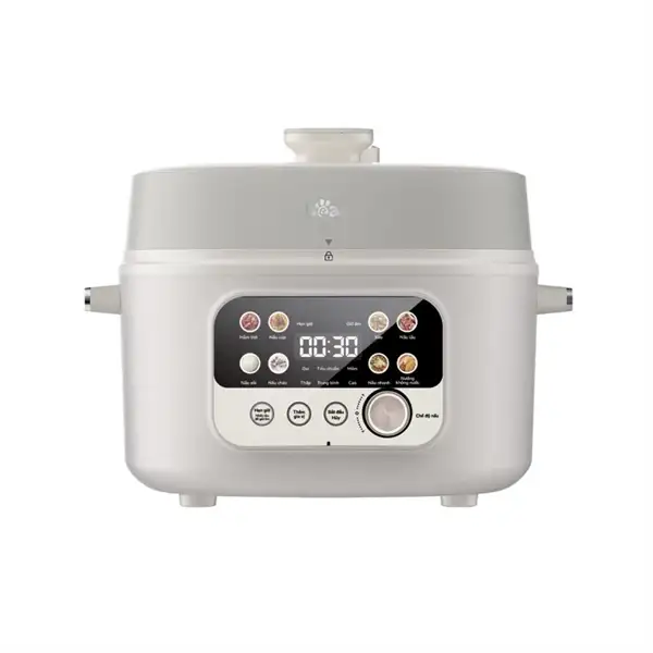 Nồi áp suất 4L Bear 1300W (Trắng)